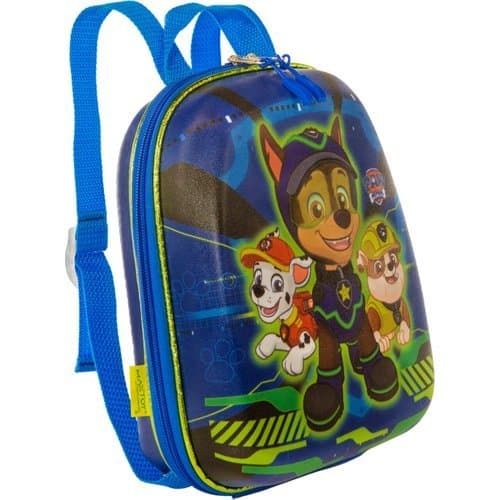 Mochila Infantil Patrulha Canina Chase Azul Pequena Escolar Resistente Kids