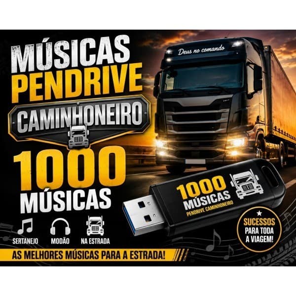 Pendrive De Muicas CAMINHONEIRO 1000