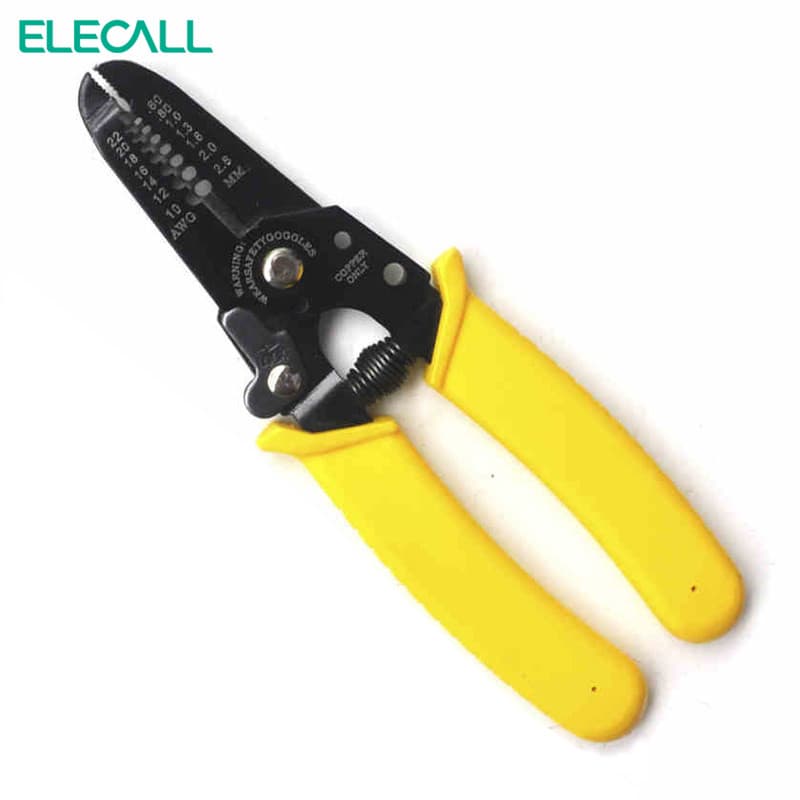 Elecall elecall descascador de fios de alta qualidade leve stripper multifuncional alicate eletricista 1041A
