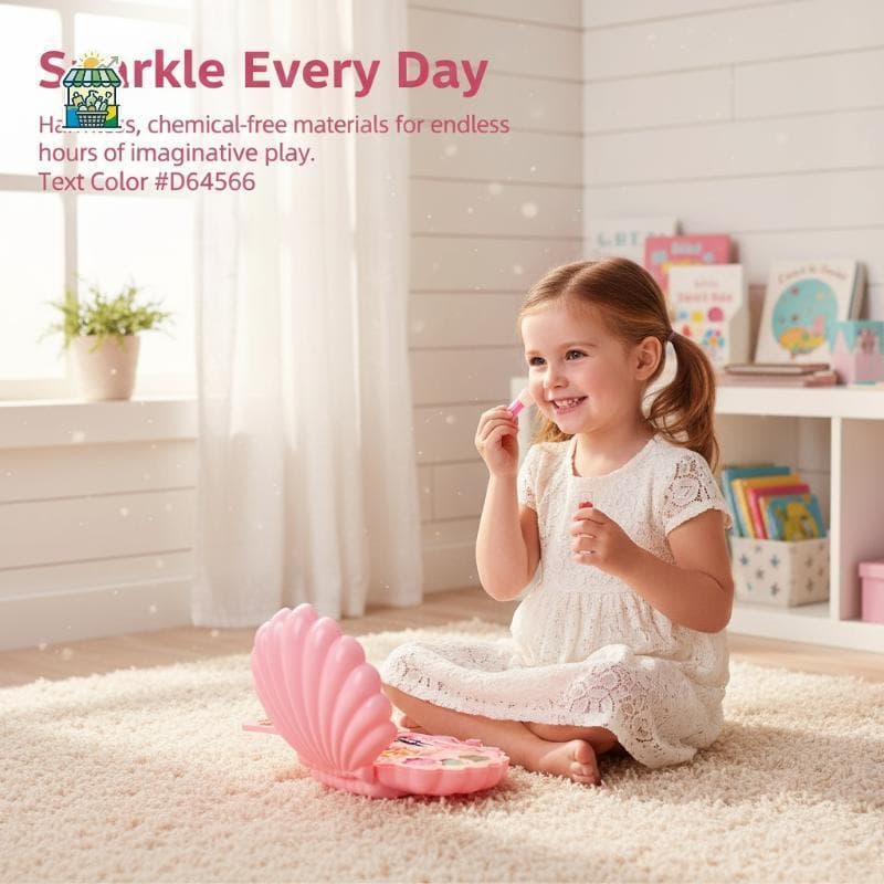 Princesa Caixa De Maquiagem Conjunto De Brinquedos Crianças 3 Camadas Multi Shell Kit Cosmético Vestir Presentes De Insp