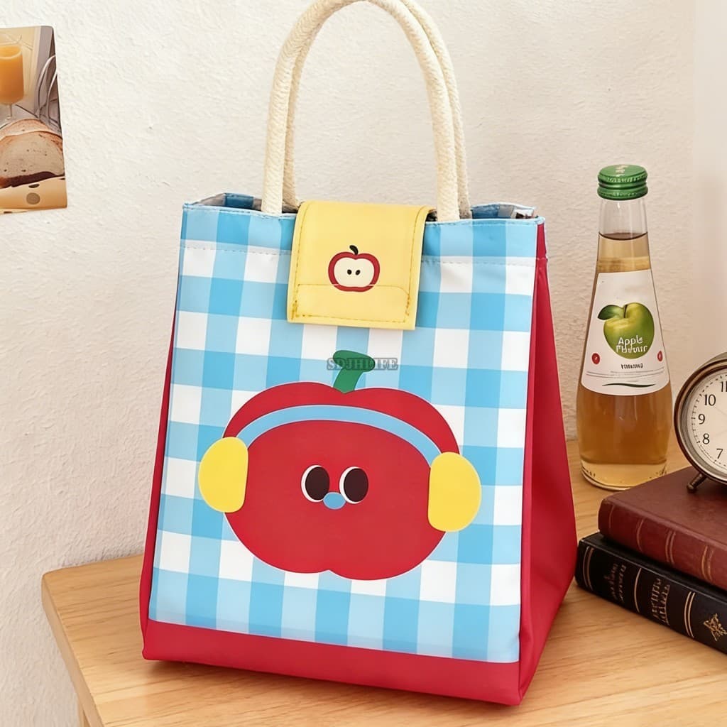 Almoço De Grande Capacidade Bolsa Com Design De Desenho Animado E Sacola De Preservação De Calor Para Trabalhadores De E
