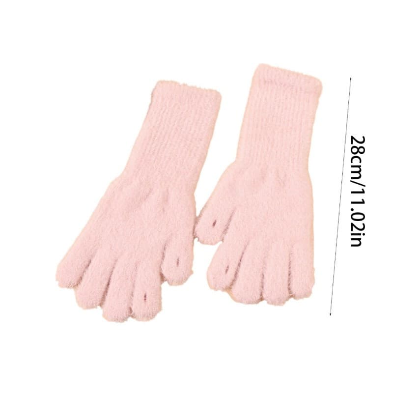 allilivefoua1 2 Pares de Luvas Confortáveis e Versáteis de Malha para Telas Sensíveis ao Toque, Antiderrapantes para Esp