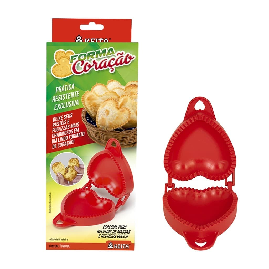 Forminha Coração Fechar Pastel Fogaça Risole Salgados