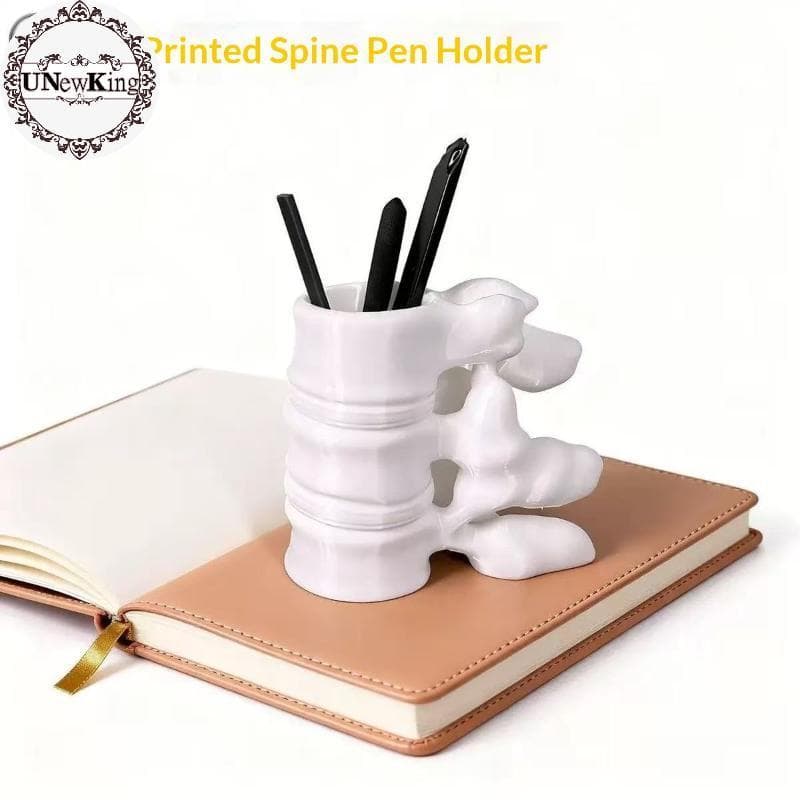 UNewKing Criativo 3D Impresso Em Forma De Coluna Caneta Titular Resistente Anti-Risco Base 1 Pçs Decoração De Mesa Para