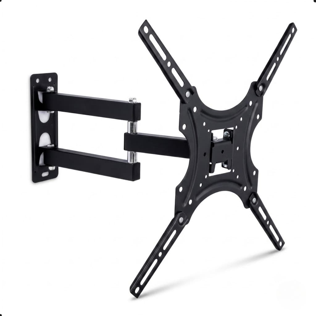 Suporte Para TV Articulado Móvel Samsung LG 26 a 55 Polegadas Até 35Kgs Preto