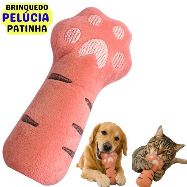 Brinquedo Pelúcia Patinha para Cães e Gatos
