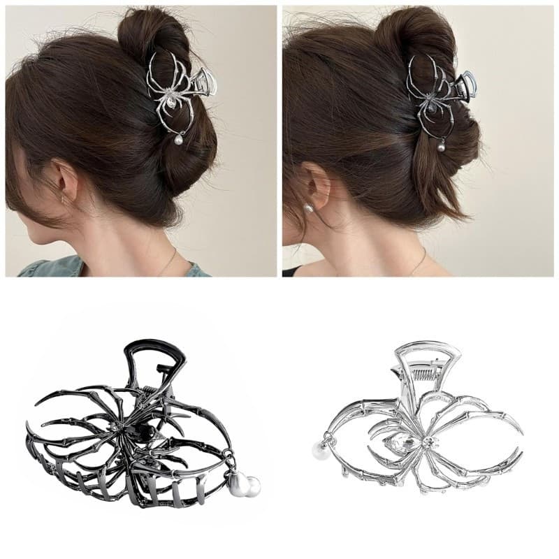 HO Halloween Spiders Cabelo Garra Clipe Rabo De Cavalo Princesa Presilhas Adorno De