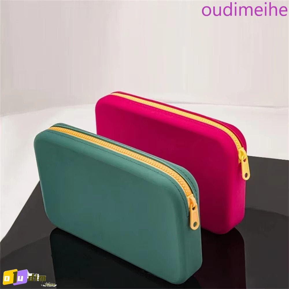 Bolsa Cosmética De Silicone OUDIMEIHE , Para Passaporte De Viagem De Cor Sólida À Prova D'água , Multifuncional