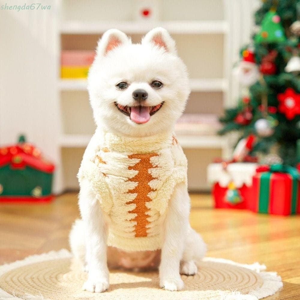 Colete Quente Para Gatos SHENGDA , Roupas Macias E Confortáveis Animais De Estimação De Natal De Duas Pernas Cachorrinho