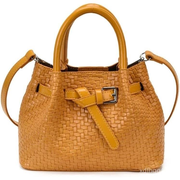 Bolsa Transversal Pequena de Couro para Mulheres, Bolsa de Ombro de Verão, Bolsa Vintage para Férias na Praia, Trabalho