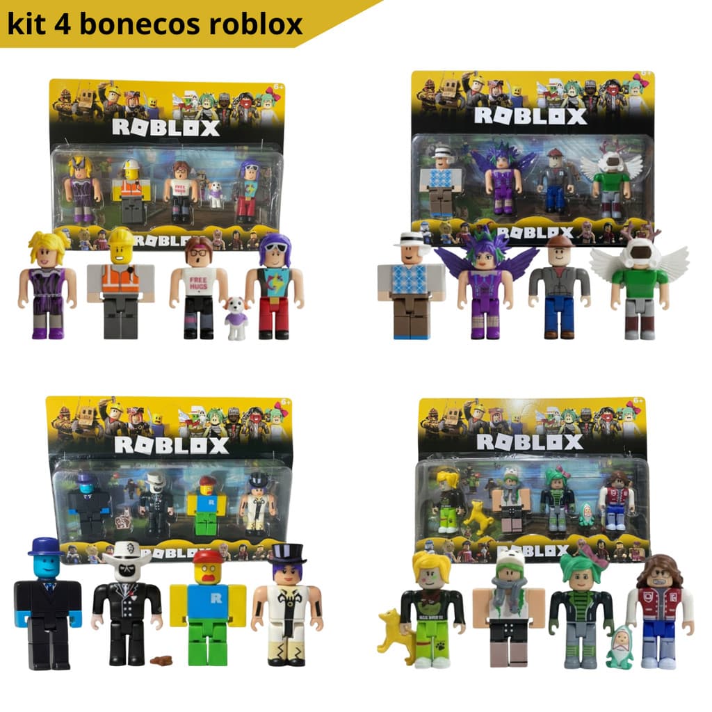 Kit Roblox 4 Personagens Exclusivos! Bonecos Colecionáveis!