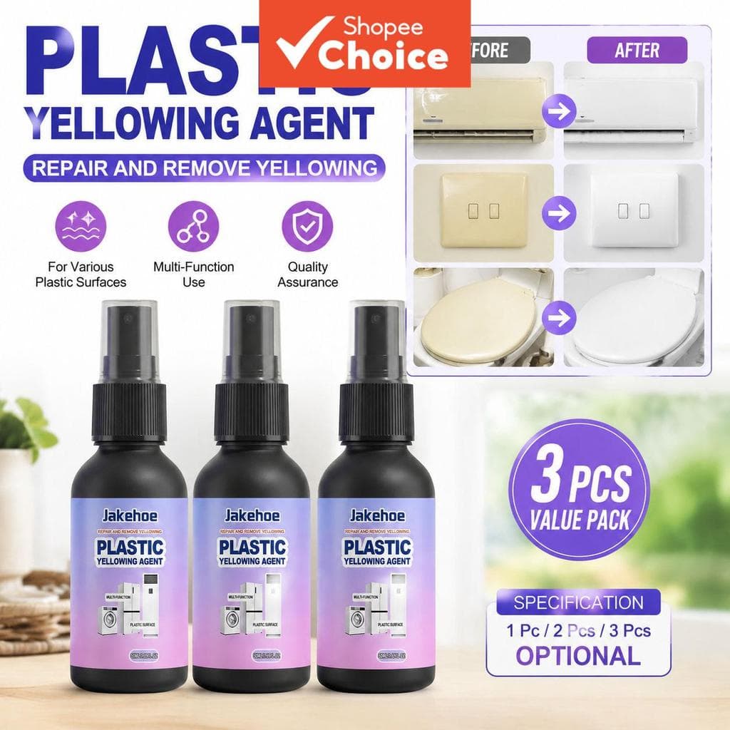 Um Pulverizador Plástico 50ml Do Líquido De Limpeza Amarelecimento Bloco , Restaurador Da Oxidação PVC Dos PP ABS Para E