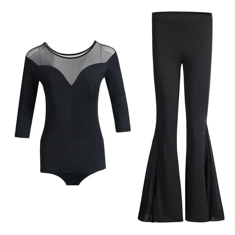 [WDF] Body feminino, body de passarela cerimonial elegante de alta qualidade, terno de prática de dança de professor de