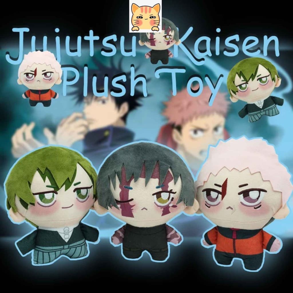 BCT Jujutsu Kaisen Brinquedo De Pelúcia Legal Yuji Itadori Boneca Naoya Zenin Com Cabelo Verde Plushie Decoração Do Quar