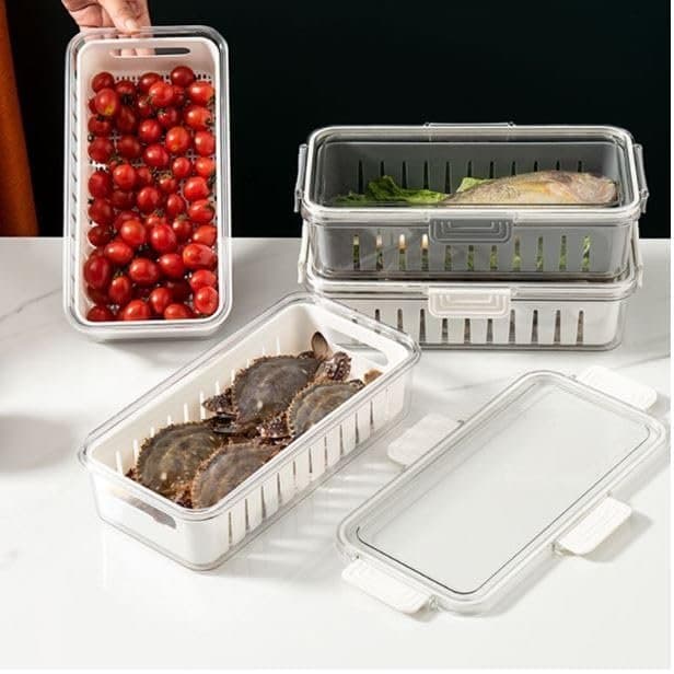 Pote Hermético 4 Litros Para Alimentos Organizador Geladeira Empilhável