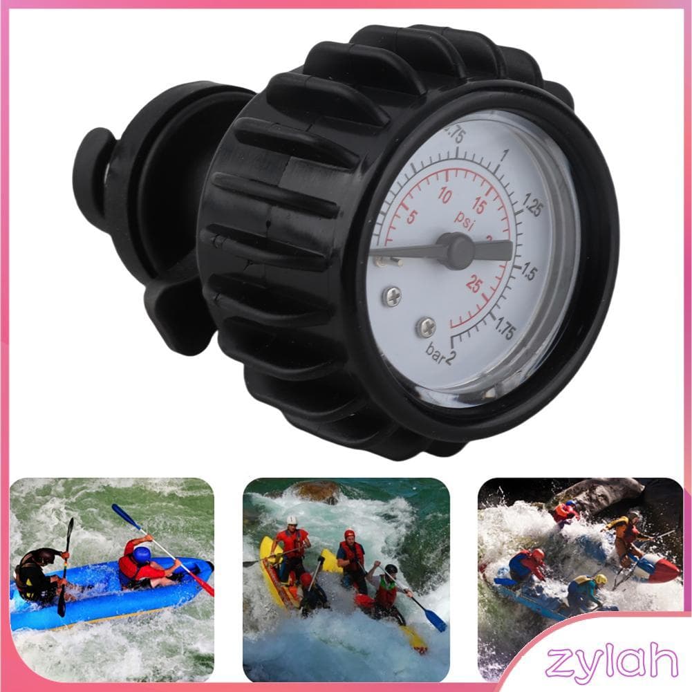zylah.br Medidor de ar para barco inflável Keenso 0-2 BAR ou 0-30 PSI Ferramenta de medição unidirecional de pressão
