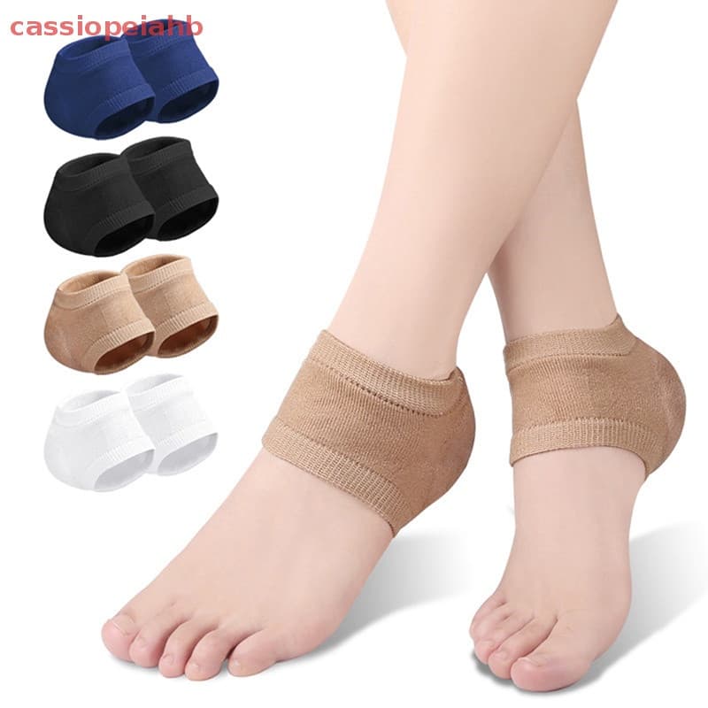 Capa de proteção de calcanhar de Silicone almofada protetora fascite Plantar cuidados com os pés pele meia palmilha