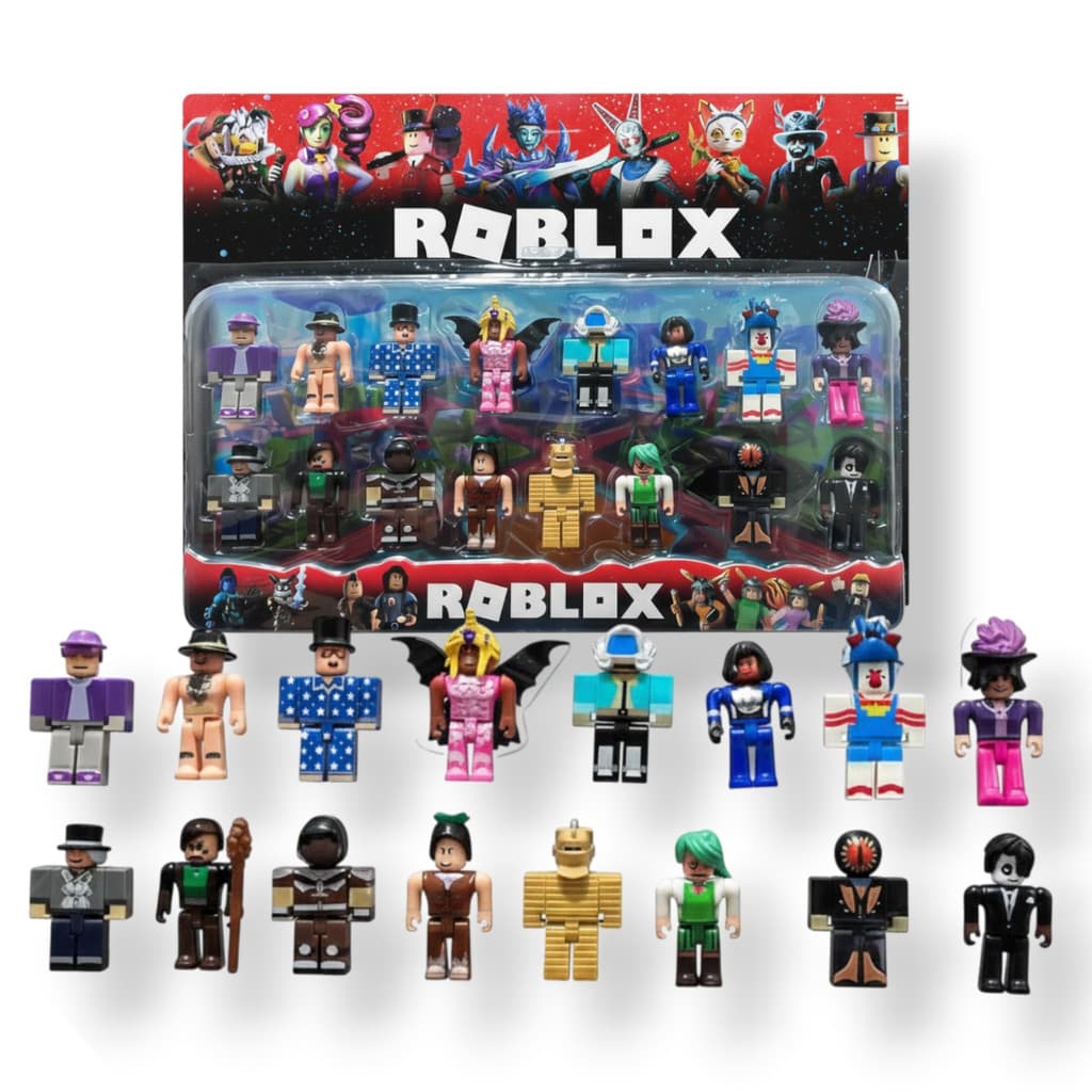 Kit Roblox Super Pack com 16 Mini Figuras Colecionáveis