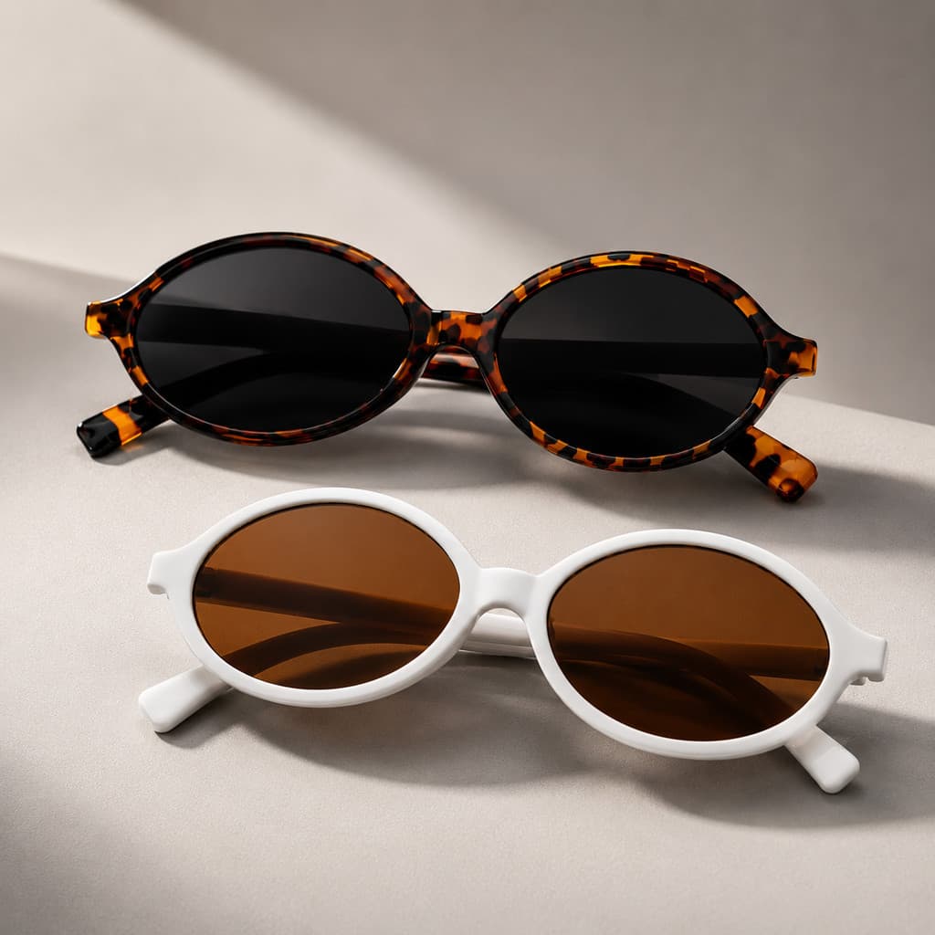 Óculos moda feminino miu oval retrô, padrão tartaruga o Mais procurado do Momento