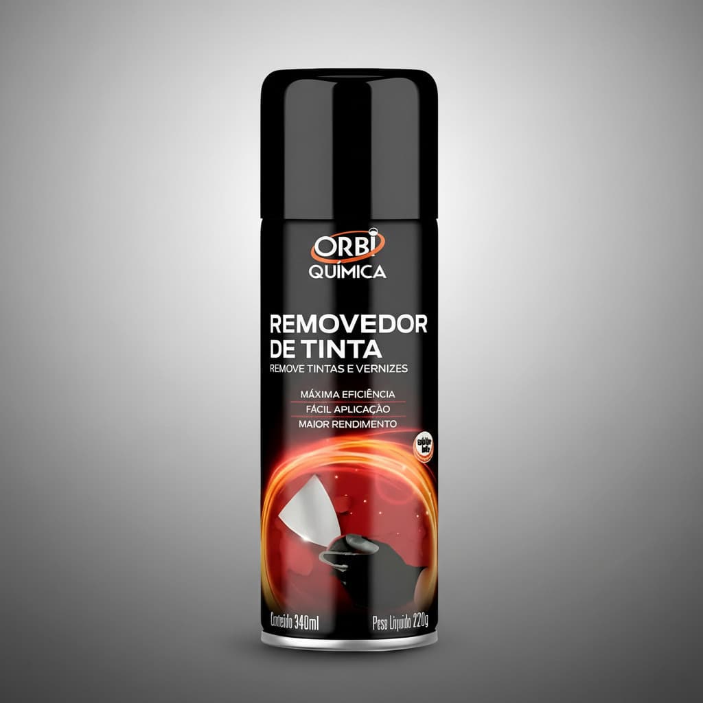 Removedor de Tinta em Spray Orbi 340ml Fórmula Viscosa Sem Escorrer