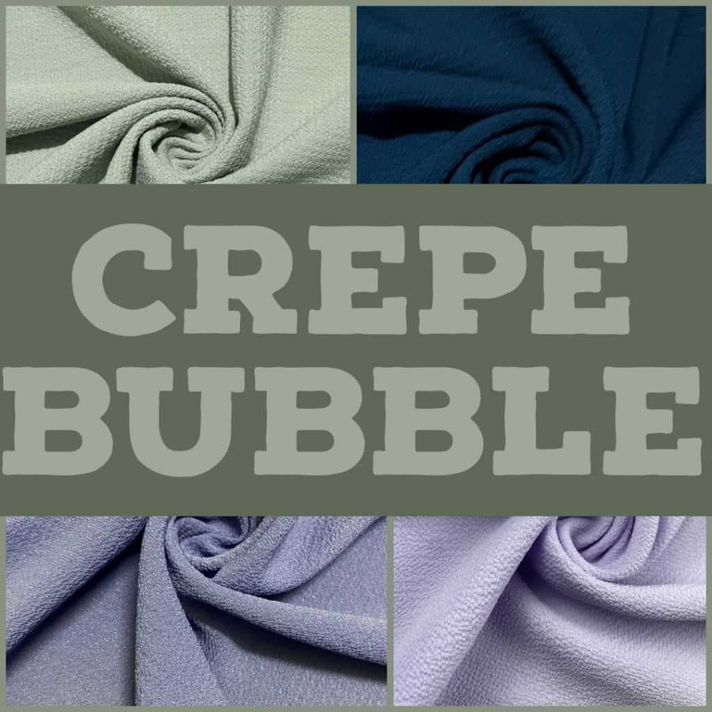 Tecido Crepe Bubble 1 Metro x 1,50m Leve Texturizado para Vestidos e Blusas