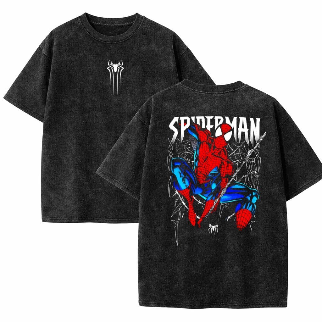 Camiseta Estonada Estampada Homem Aranha- Camisa 100% Algodão, Unisex, Macia, Qualidade Premium - Envio Rapido