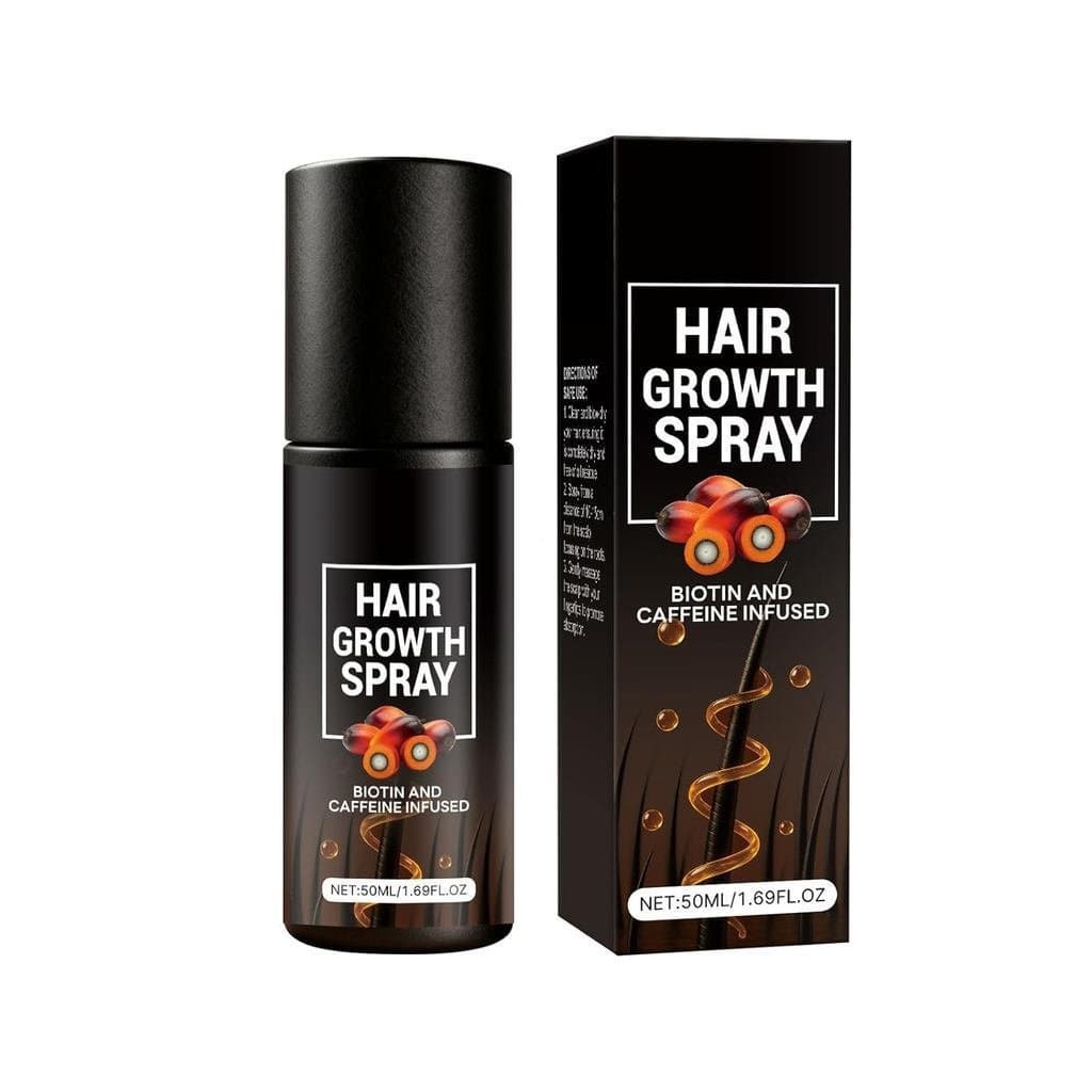 Spray de Crescimento Capilar com Biotina e Cafeína, Óleo Profissional para Crescimento Capilar para Cabelos Mais Grossos