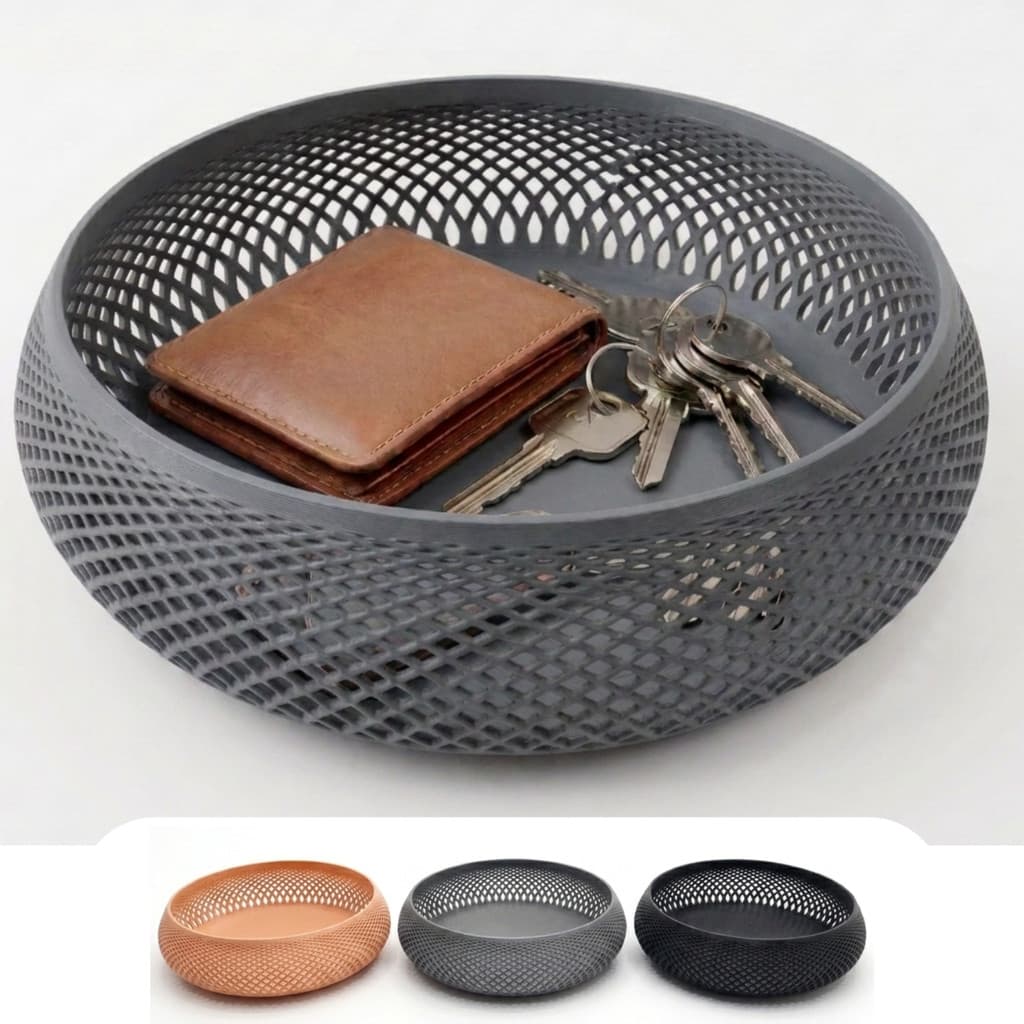 Mini Bandeja Decorativa 15cm Porta Chaves Joias Treco Organizador Mesa Hall Entrada Presente Decoração