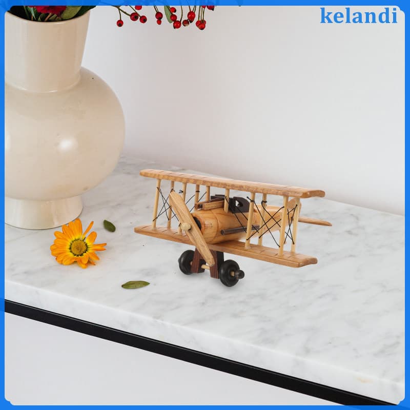 🏠 1Escultura De Avião De Madeira Para Decoração Chocolate