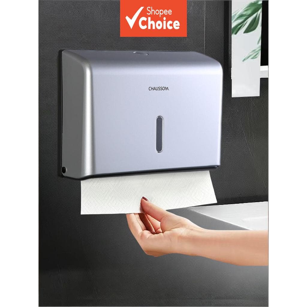 Dispensador de Papel Toalha de Parede sem Furos, Caixa de Lenços de Banheiro à Prova d'Água, Suporte de Toalha de Mão