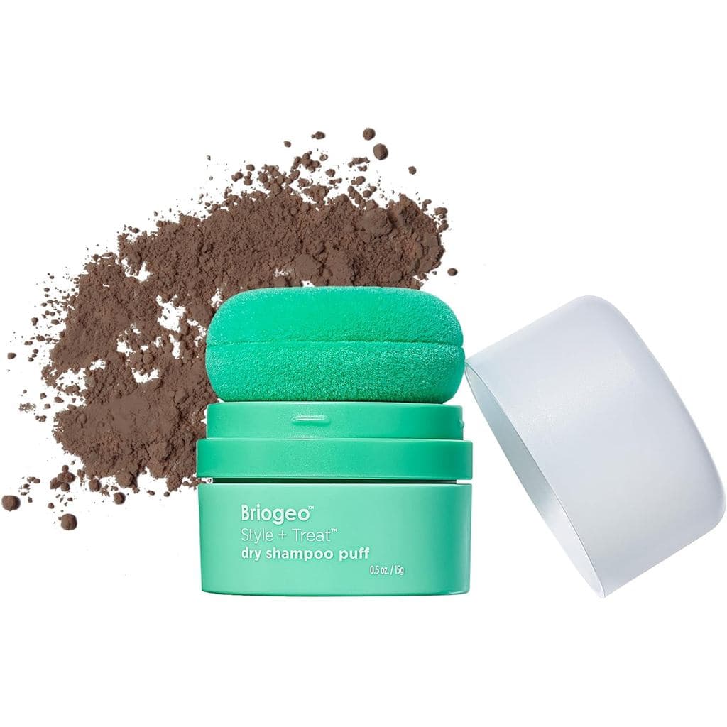 Briogeo Style & Treat Dry Shampoo Puff - Pó de Shampoo Seco Matificante - Sem Aerossol, Sem Talco, Sem Benzeno - 15 g (C