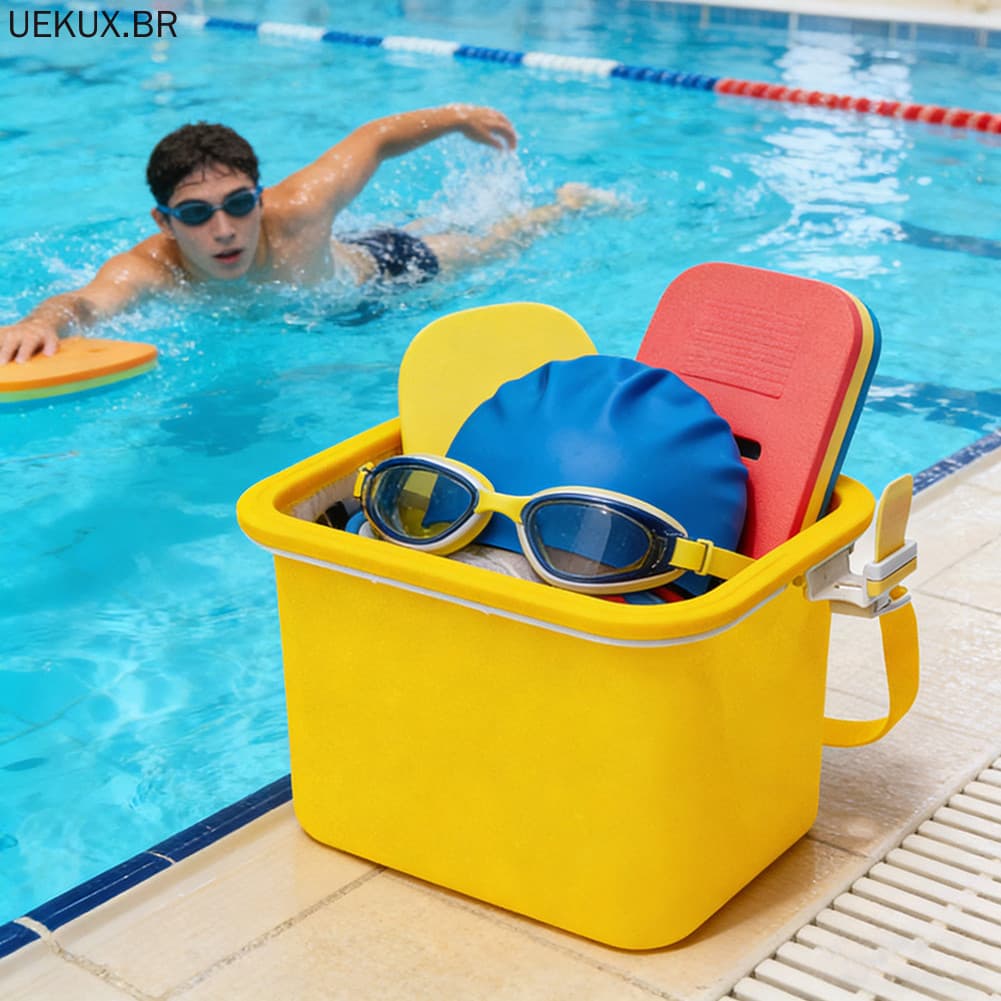 Design Dobrável Impermeável Do Saco Da Natação Silicone Para O Parque Aquático Verão Família Que Economiza Espaço