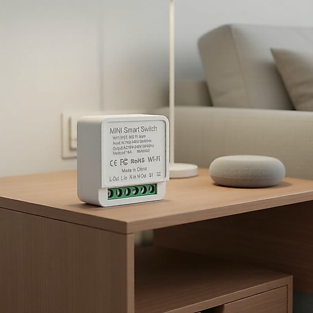 Interruptor Inteligente 2 Peças Saimili Mini WiFi 16A/20A Cosylife APP Controle Relé De Luz De 2 Vias Com Alexa Funciona