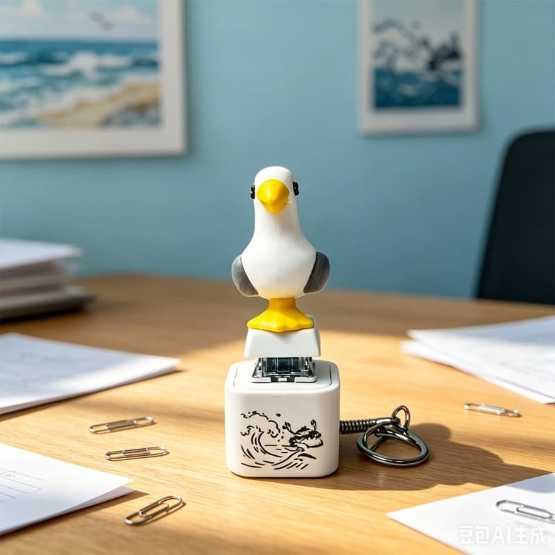 blg Recarregável Seagulls Press Chaveiro Brinquedo Luz LED Play Para Transporte