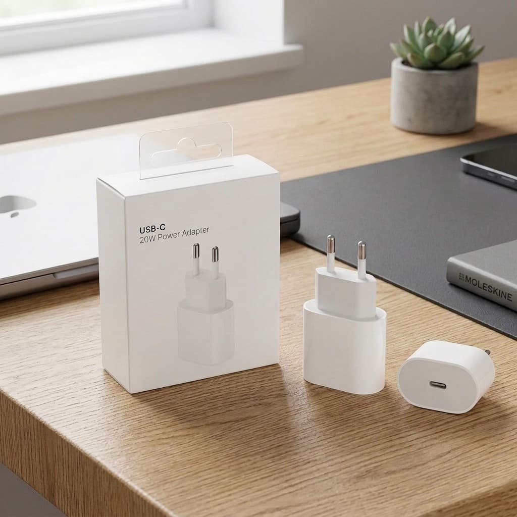 Fonte Turbo Carregador iPhone 20W Tipo C Carregamento Veloz