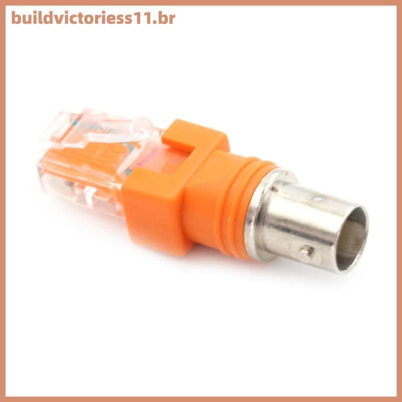 BDVT BNC Fêmea Para RJ45 Macho Adaptador De Acoplador Coaxial RJ45 Conector RF BR