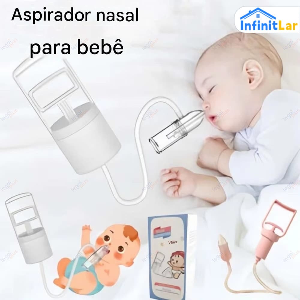 Aspirador de Nariz Manual Bebê – Sucção a Vácuo e Respiração Livre