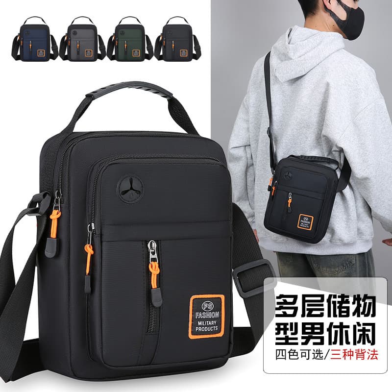 Novo simples portátil bolsa de ombro masculina passeio Commuter lazer viagem saco do mensageiro negócios All-Match portá