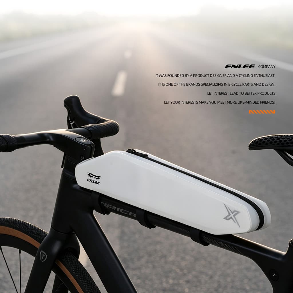ENLEE 1.8L Quadro Da Bicicleta Saco De Tubo Dianteiro MTB Estrada Triângulo Ciclismo Superior Acessórios