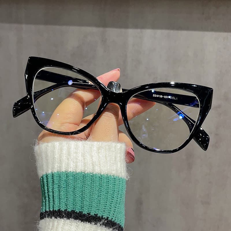 Óculos Unissex Olho de Gato Anti-Radiação, Lentes Substituíveis, Estilo Retrô K9BW ZAQY