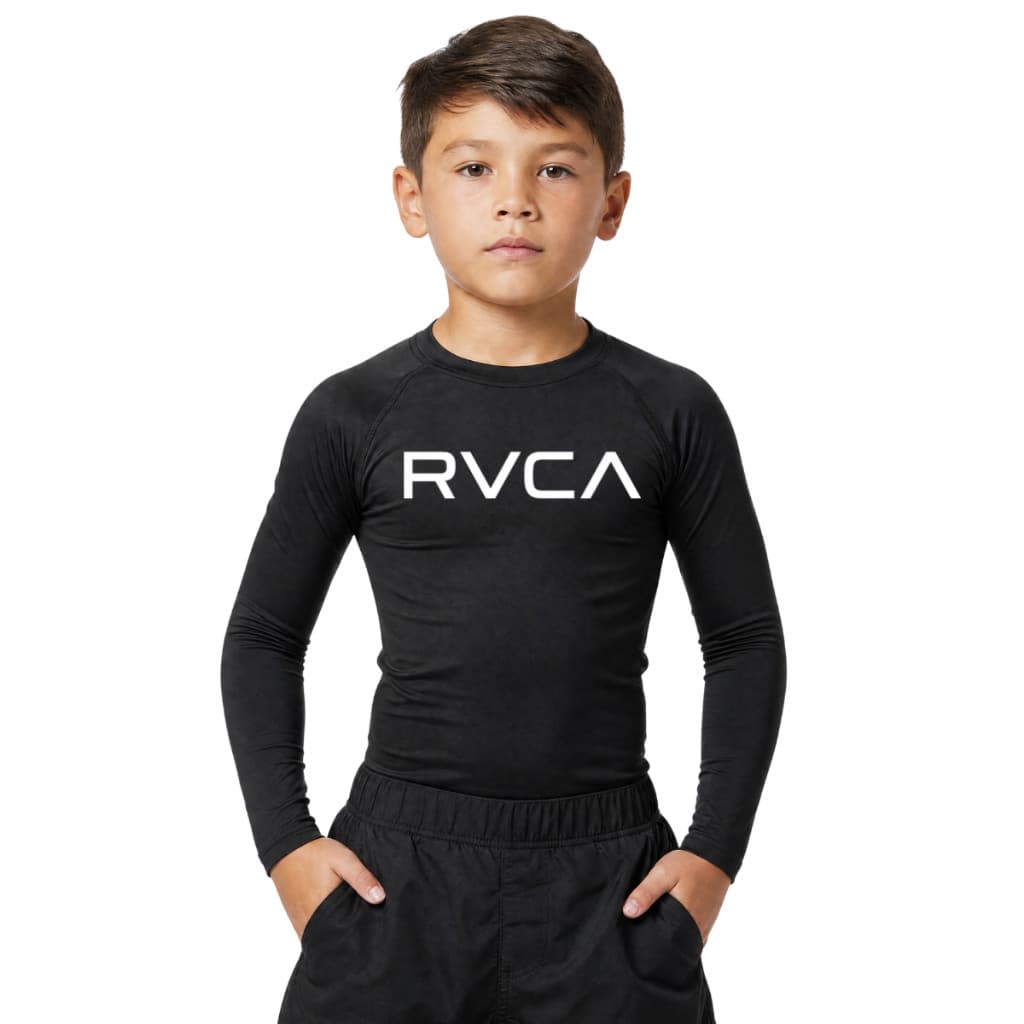 Camisa Rash Guard Manga Longa Infantil Proteção Solar fator 50+ Jiu Jitsu MMA Muay Thay Esportes - P M G GG