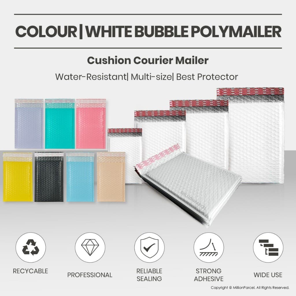 Saco Bolha para Envio MillionParcel |   Envelope de polietileno com plástico bolha |   Envelope Bolha |   Envelope com B