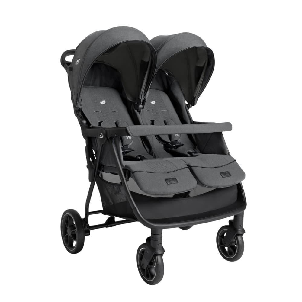 Carrinho duplo para gêmeos Estrella Joie cor Chumbo Ebony