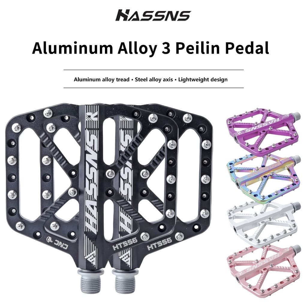 Pedal De Mountain Bike HASSNS Em Liga De Alumínio Duplo DU Pedais De Rolamento Ultraleve