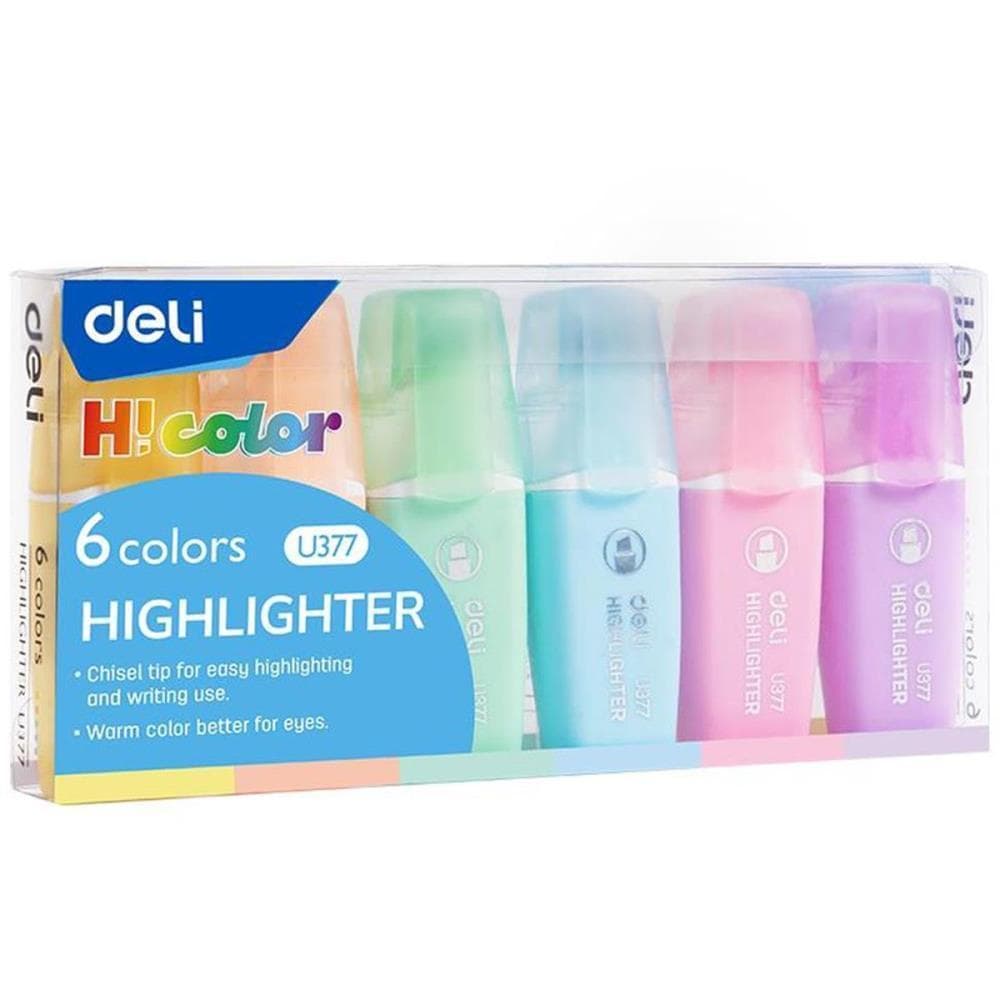 Caneta Marca Texto Highlighter Mini 1-5MM 6 Cores BL.C/06