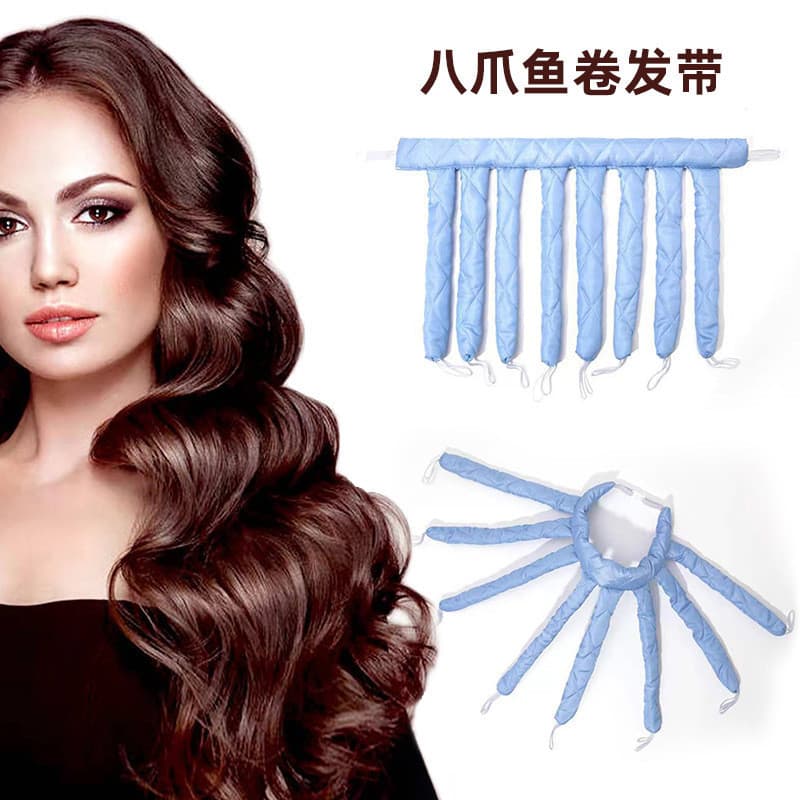 Polvo curling ferro lula esponja curling ferro não machuca o cabelo curling fofo ondulação raiz do cabelo