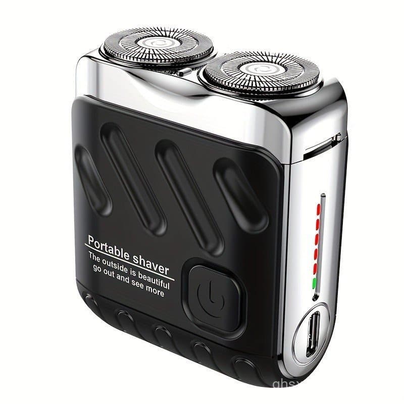 Novo Barbeador Elétrico Portátil Mini de Cabeça Dupla para Homens, Disponível em Três Cores, Barbear Preciso, Recarregáv