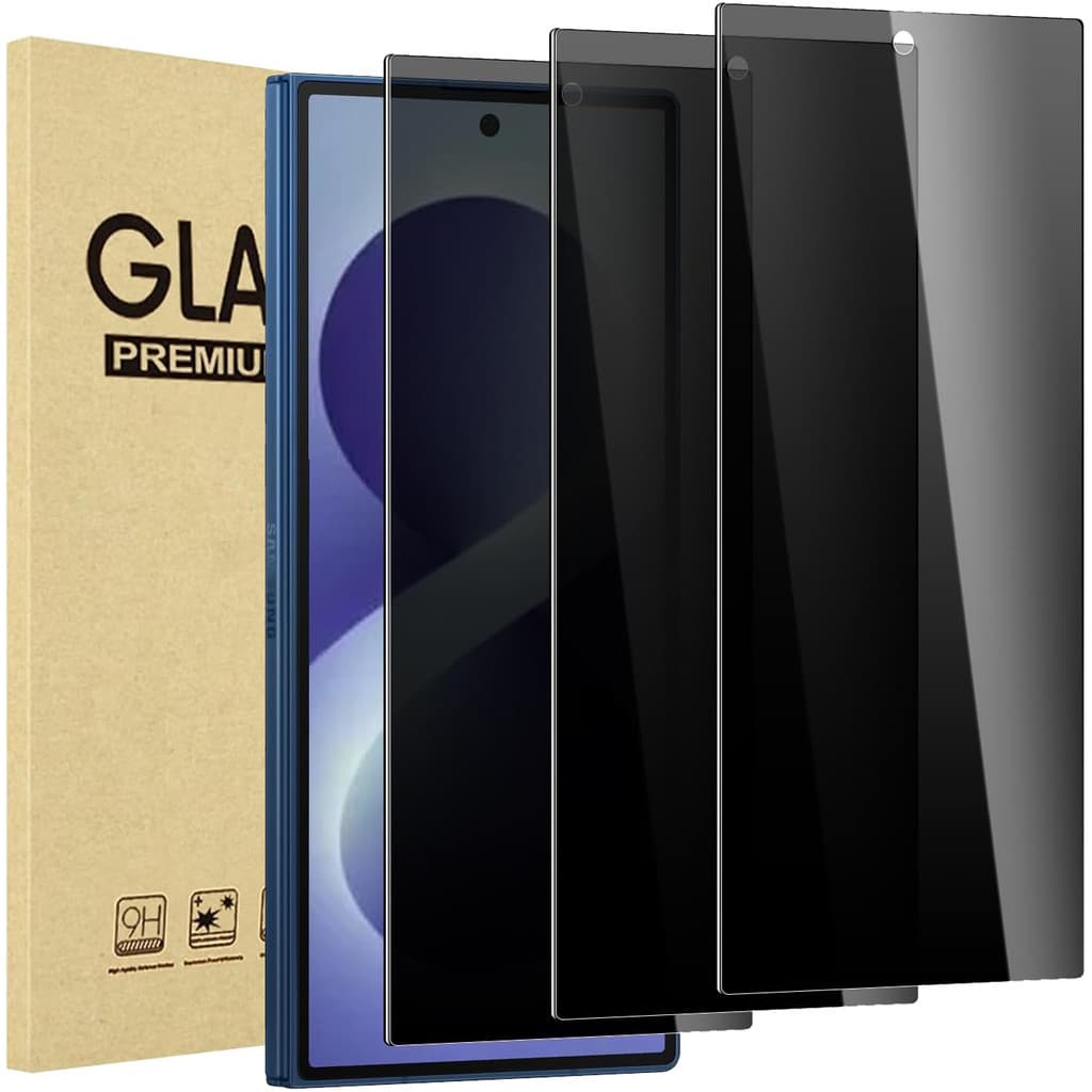 Pacote Com 3 Para Samsung Glaxy Z Fold 8 Ultra/Fod 8 7 6 5 4 3 Protetor De Tela De Vidro Temperado De Privacidade 9H Cap