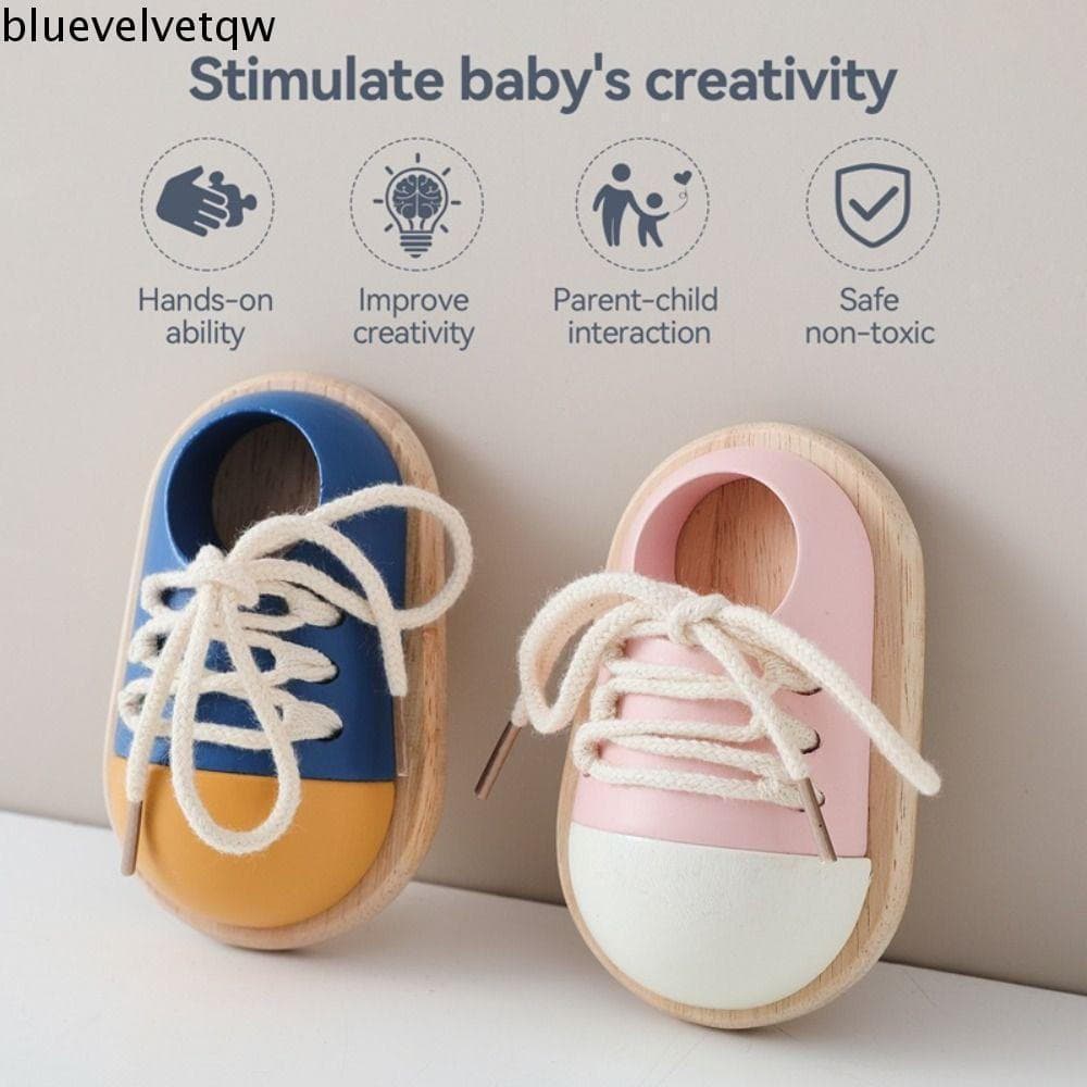 BLUEVELVETQW Aprenda A Amarrar Brinquedo , Usando Cadarços Montessori De Rosqueamento De Cadarço , Capacidade Prática