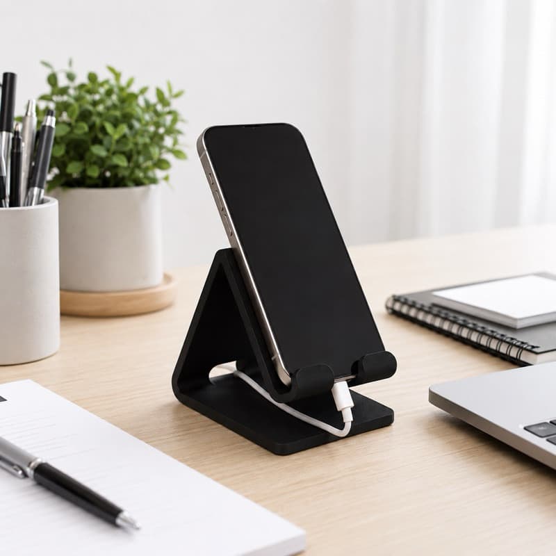 Suporte Celular Mesa Espaço Carregador Organizador Decoração Escritório Home Office Estudos